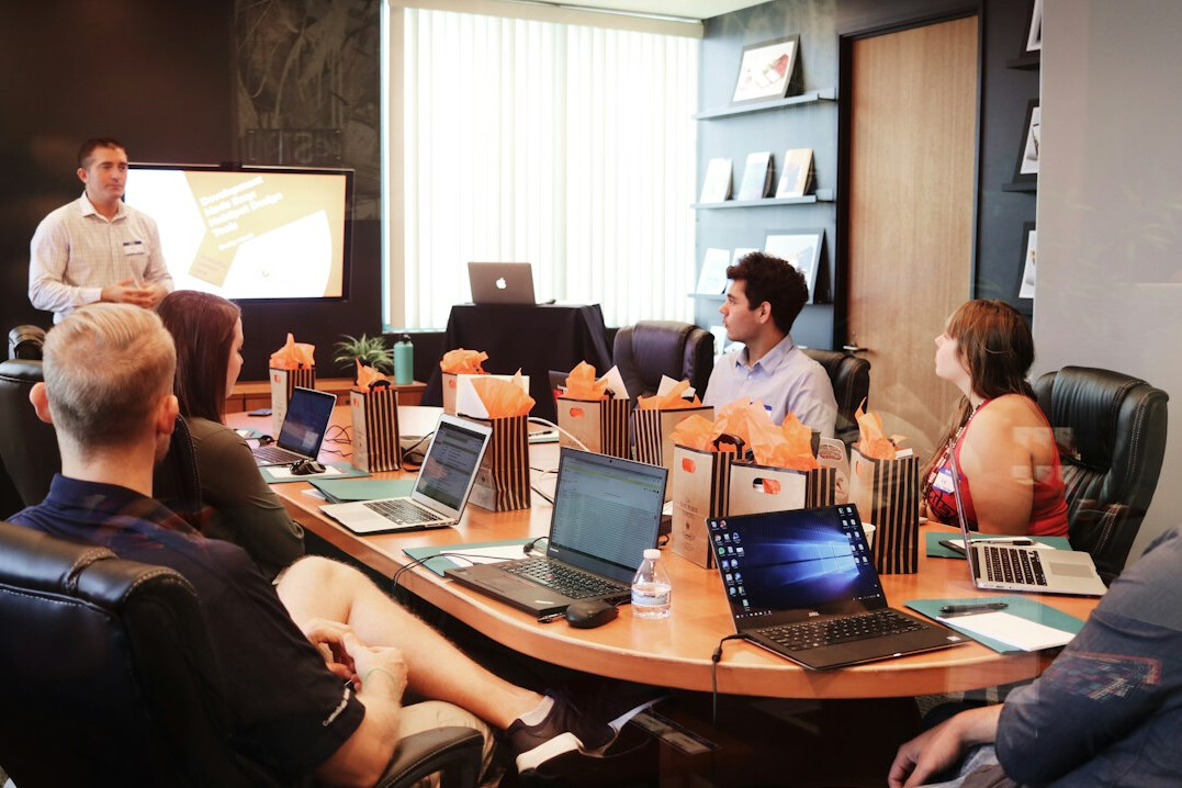 business professionals learning
